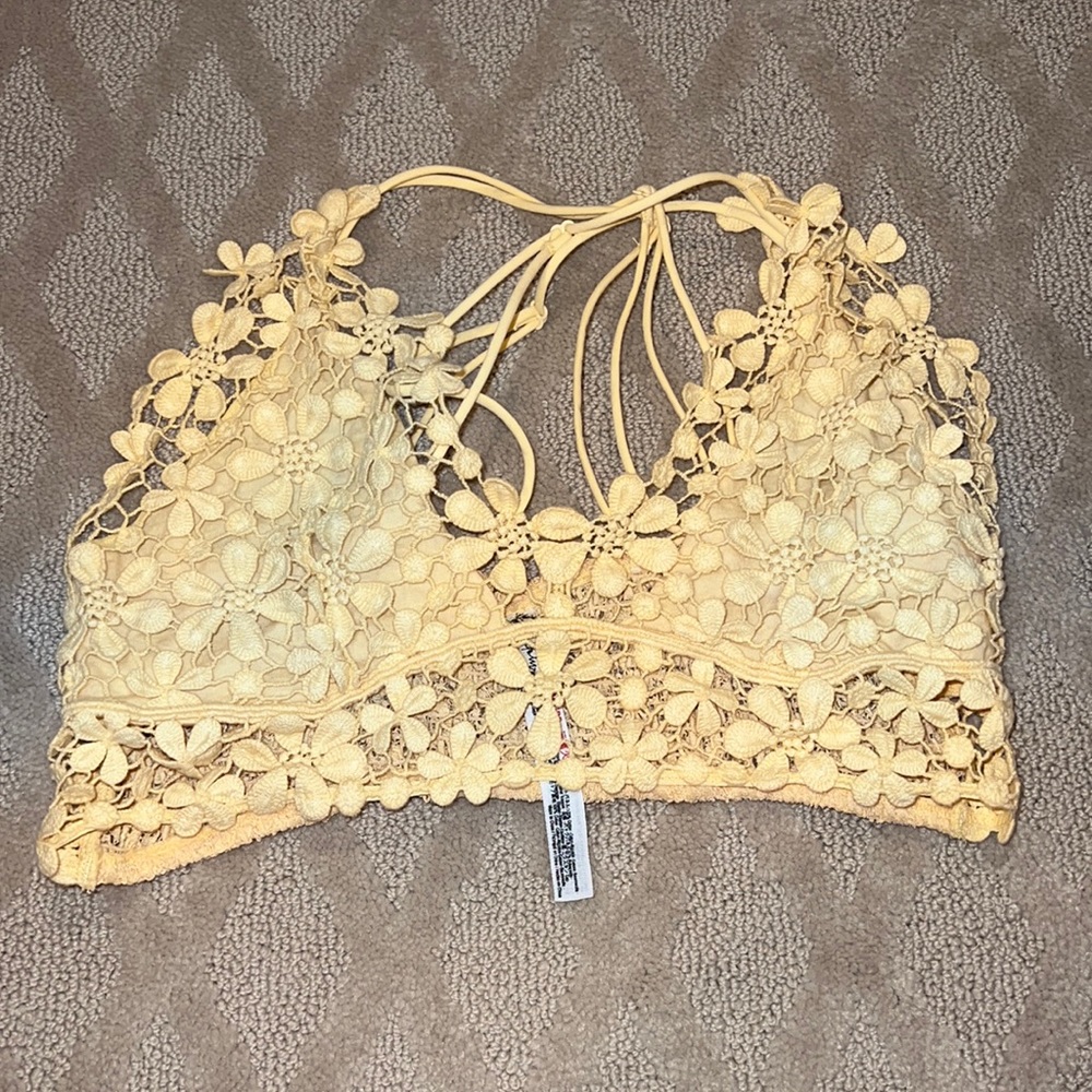free people yellow bralette